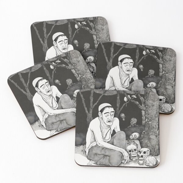 Item preview, Man sitting with skull designed and sold by KristinaNEL.