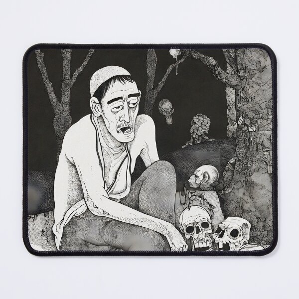 Item preview, Man sitting with skull designed and sold by KristinaNEL.