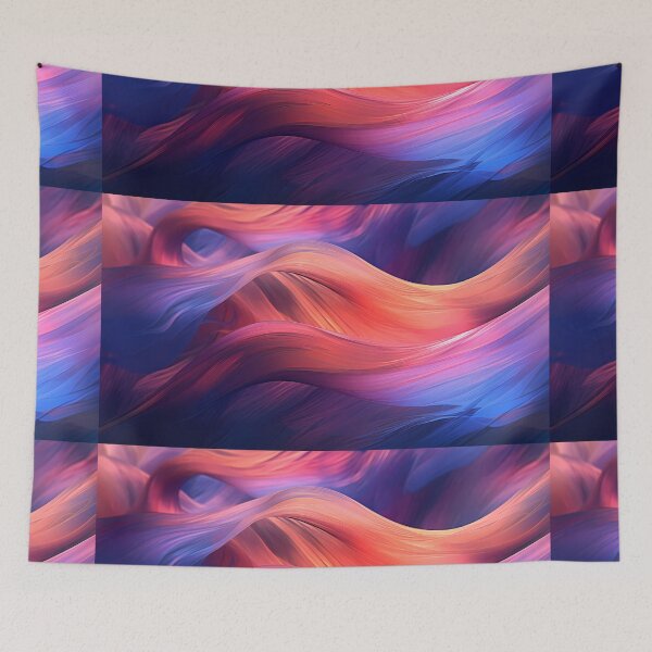 Item preview, Vibrant Abstract Waves IV designed and sold by StudioOfAiArts.