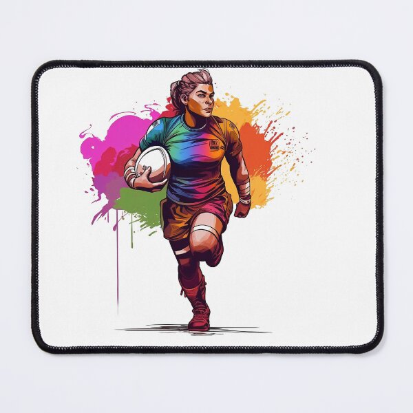 Item preview, Female Gay Rugby Player 2 (no text) designed and sold by The Nerdy Squizzle.