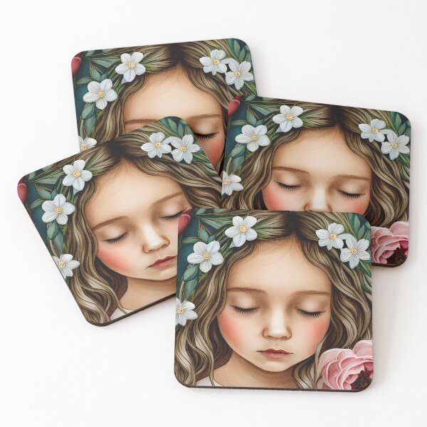 Item preview, Niña durmiendo en flores designed and sold by Alienzombie13.