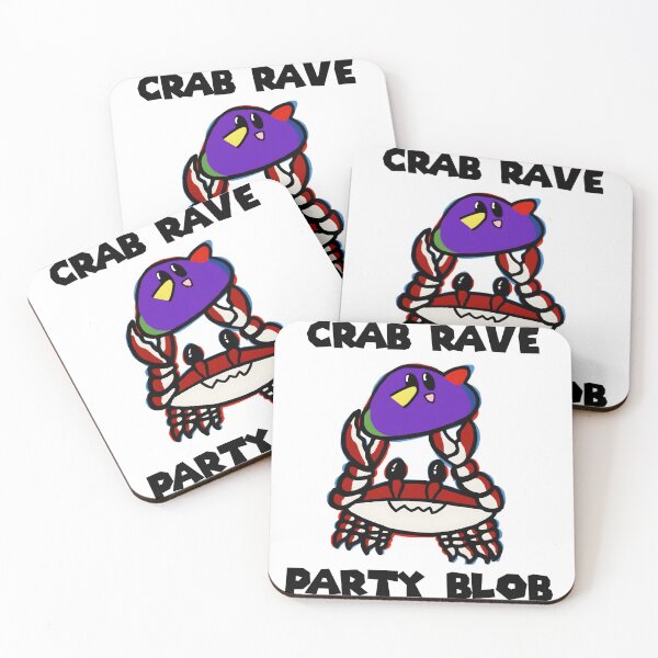 Item preview, Crab Rave Party Blob Meme Mash White designed and sold by lucampelli.
