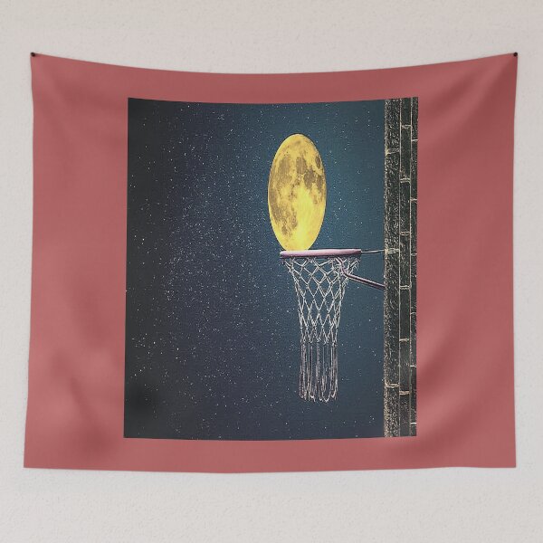 Item preview, Surreal photoshop art : basketball rim and the moon designed and sold by mturns57.