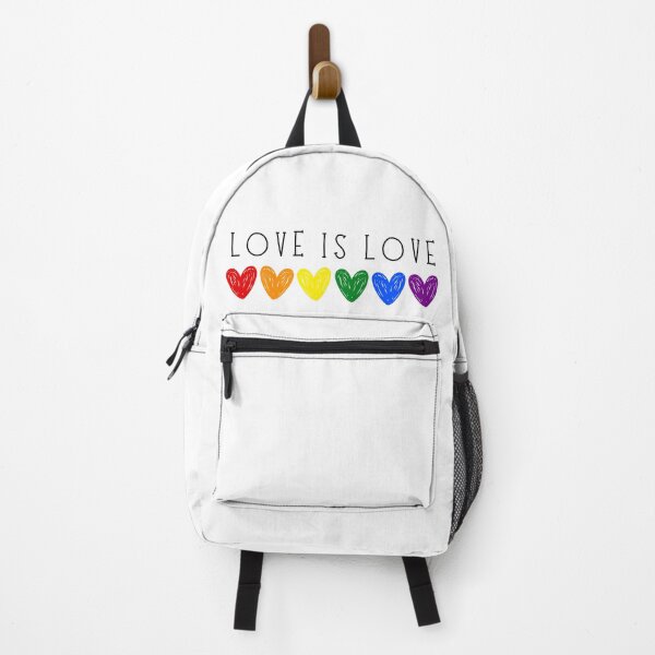 Item preview, LOVE IS LOVE GAY PRIDE HEARTS | LOVE IS LOVE | RAINBOW PRIDE HEARTS LOVE IS LOVE designed and sold by Festive Feminist.