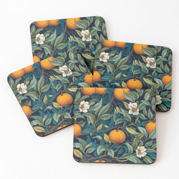 Item preview, Tangerines Pattern designed and sold by TheBlackPixelCo.