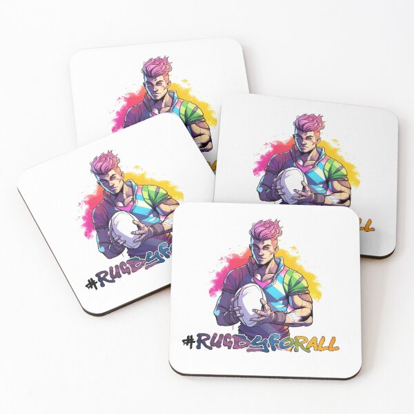 Item preview, Gay Rugby Player 2 with #RugbyForAll text designed and sold by The Nerdy Squizzle.