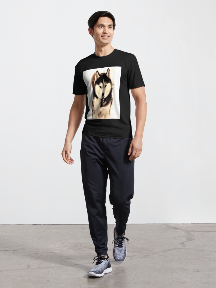 Thumbnail 5 of 7, Active T-Shirt, Siberian Husky designed and sold by RBCat007.