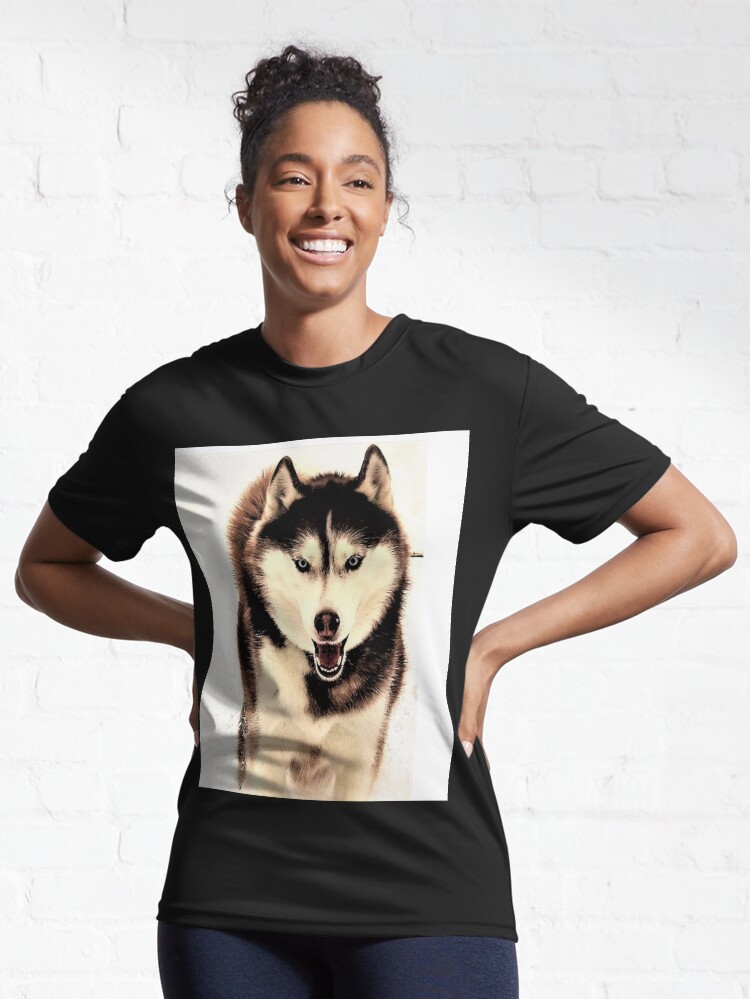 Thumbnail 6 of 7, Active T-Shirt, Siberian Husky designed and sold by RBCat007.