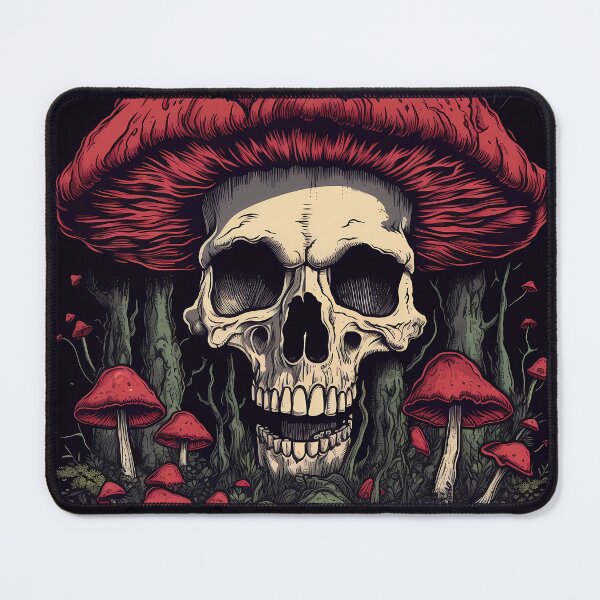 Item preview, Mushroom overgrown skull designed and sold by MDCGraphics.