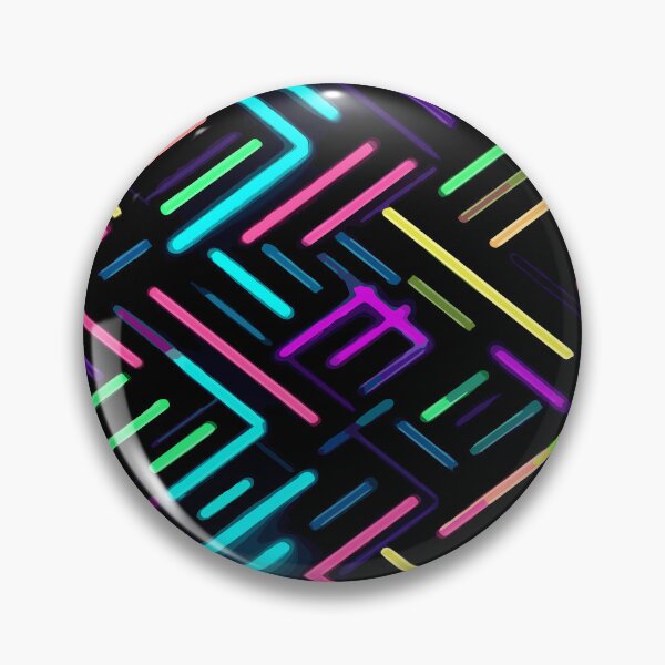 Item preview, Neon Rainbow Lines Pattern - Vibrant Multicolored Abstract Design designed and sold by SweetWhiskers.