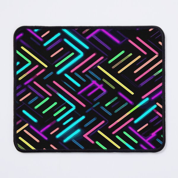 Item preview, Neon Rainbow Lines Pattern - Vibrant Multicolored Abstract Design designed and sold by SweetWhiskers.