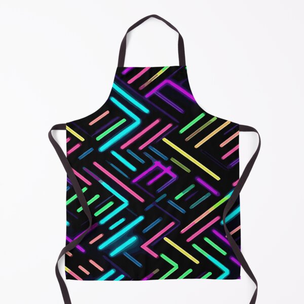 Item preview, Neon Rainbow Lines Pattern - Vibrant Multicolored Abstract Design designed and sold by SweetWhiskers.
