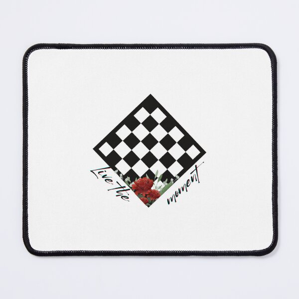 Item preview, Chess board "Live the moment"- macular degeneration flowers designed and sold by Narcisa22.