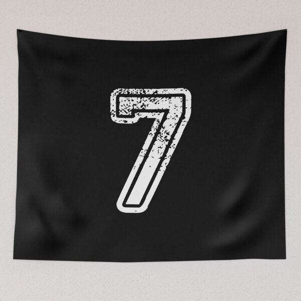 Item preview, #7 Number Seven Sports Team T-Shirt White Text designed and sold by SickDesign.