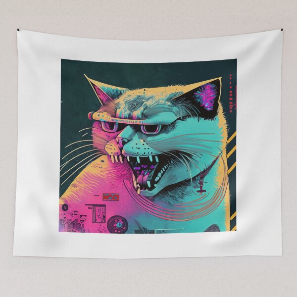 Item preview, The Angry Cat designed and sold by Skull Rhiz.