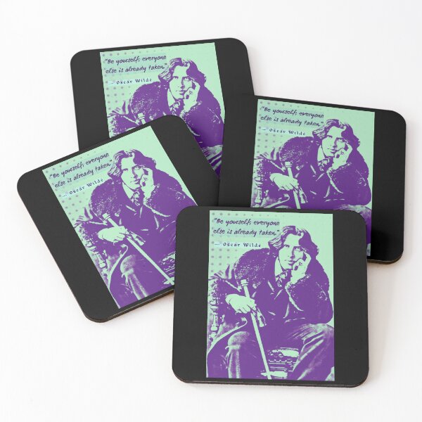 Item preview, Oscar Wilde portrait and quote: Be yourself; everyone else is already taken. designed and sold by artbleed.