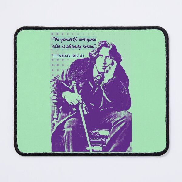 Item preview, Oscar Wilde portrait and quote: Be yourself; everyone else is already taken. designed and sold by artbleed.