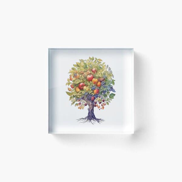 Item preview, colorful tree with different fruits - Different logo size, position? Email me -  designed and sold by Picture-Art.