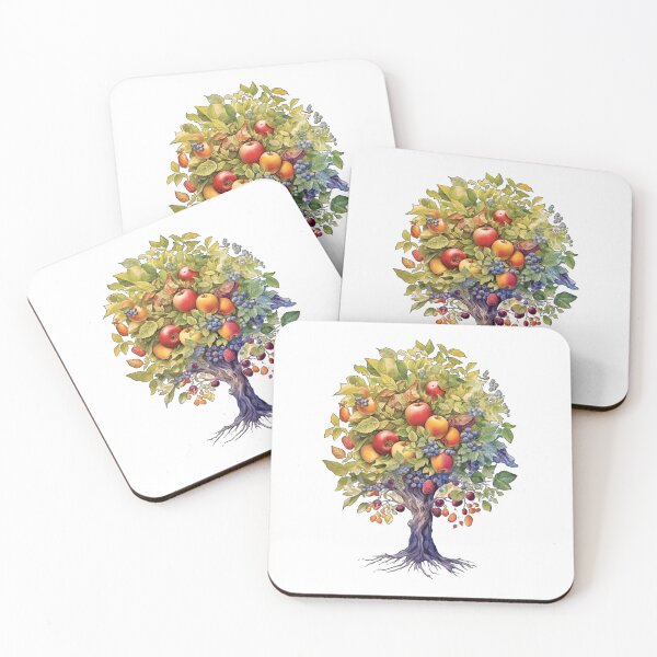 Item preview, colorful tree with different fruits - Different logo size, position? Email me -  designed and sold by Picture-Art.