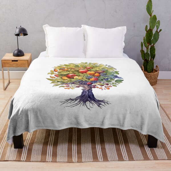 Item preview, colorful tree with different fruits - Different logo size, position? Email me - designed and sold by Picture-Art.