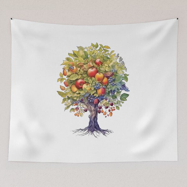 Item preview, colorful tree with different fruits - Different logo size, position? Email me -  designed and sold by Picture-Art.