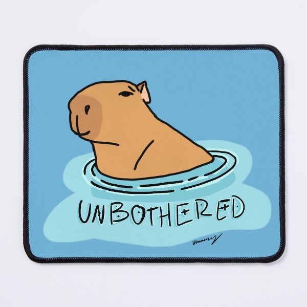 Item preview, Unbothered Capybara designed and sold by stickerbyginger.