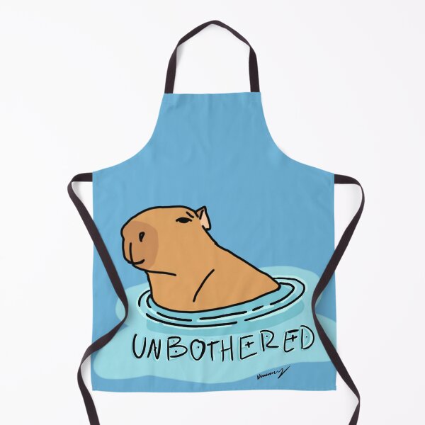 Item preview, Unbothered Capybara designed and sold by stickerbyginger.