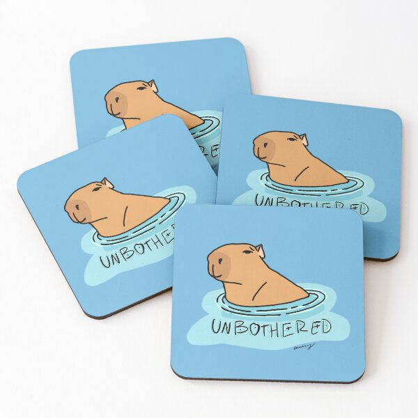 Item preview, Unbothered Capybara designed and sold by stickerbyginger.