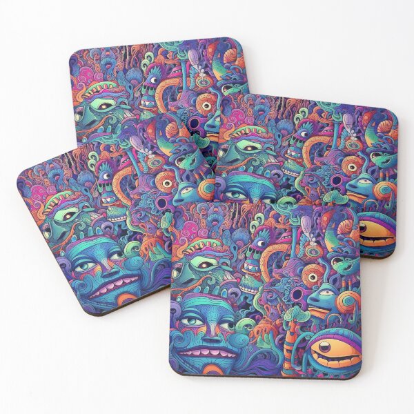 Item preview, Alien Doodle Pattern designed and sold by Desfix.