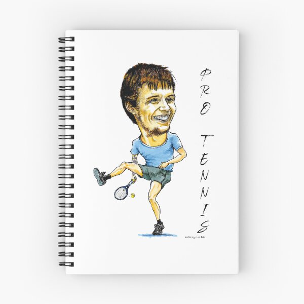 Item preview, Alexander Bublik pro tennis caricature designed and sold by dizzycatbiz.