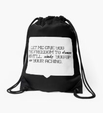 Freedom to Dream Drawstring Bag