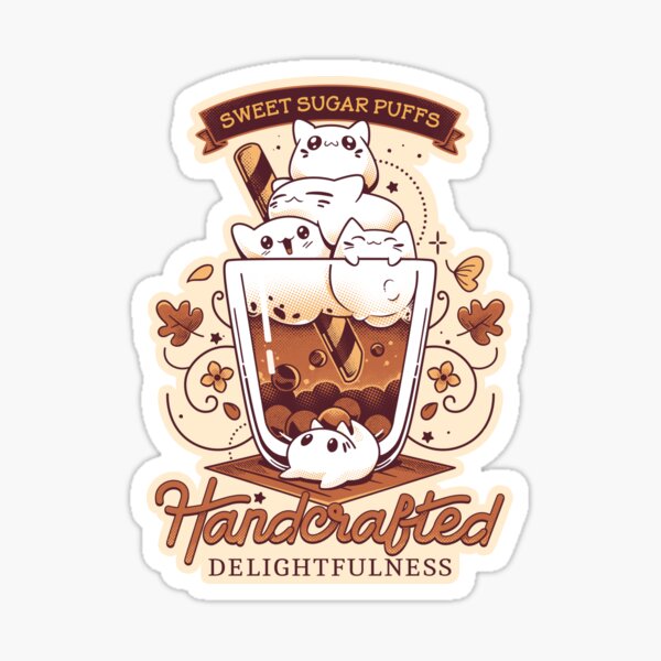 Item preview, Artisanal Kitten Tea - Cute Bubble Cats designed and sold by Snouleaf.