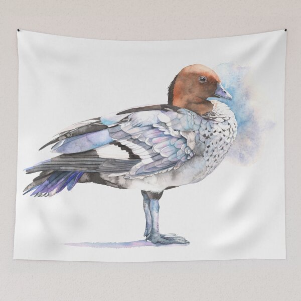 Item preview, Australian Wood Duck watercolor designed and sold by Louise De Masi.