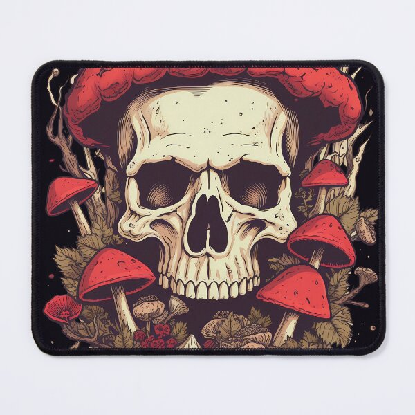 Item preview, Mushroom overgrown skull designed and sold by MDCGraphics.