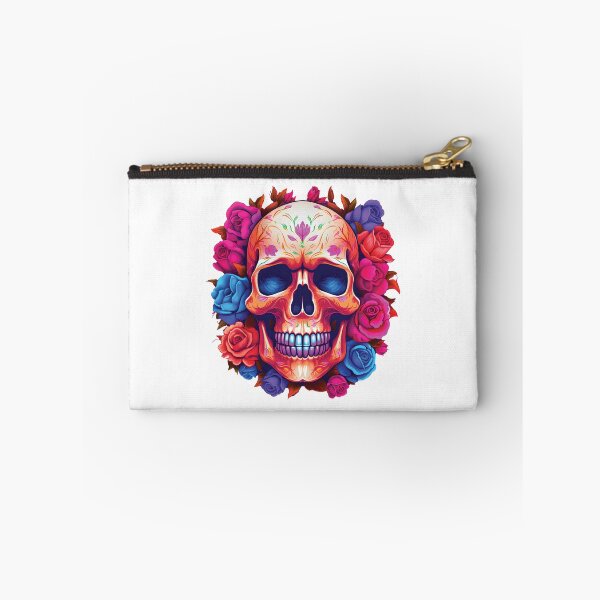 Item preview, Day of Dead Scull with Roses designed and sold by TheBlackPixelCo.
