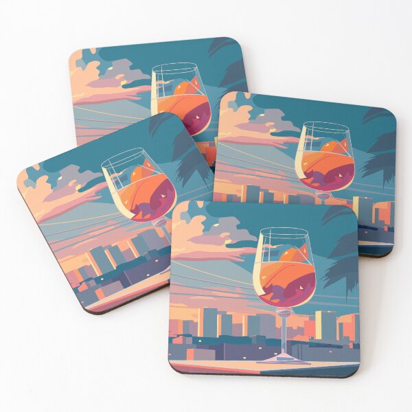 Item preview, City view, sunset designed and sold by Mashusha-art.