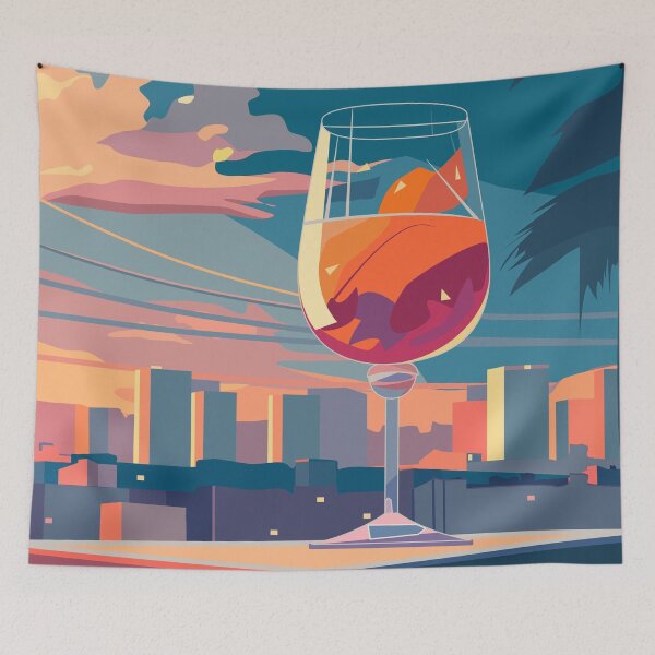 Item preview, City view, sunset designed and sold by Mashusha-art.