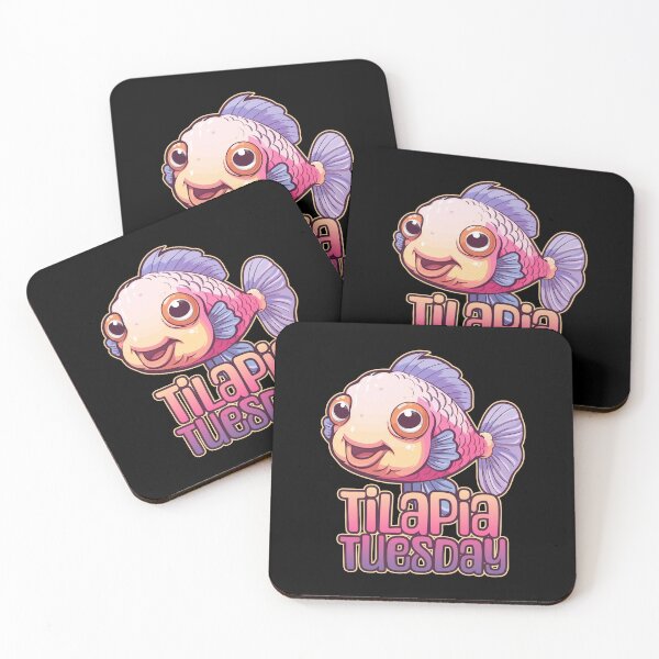 Item preview, Tilapia Tuesday Funny Foodie Kawaii Fish designed and sold by danielliamgill.