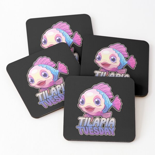 Item preview, Tilapia Tuesday Fun Foodie Kawaii Fish designed and sold by danielliamgill.