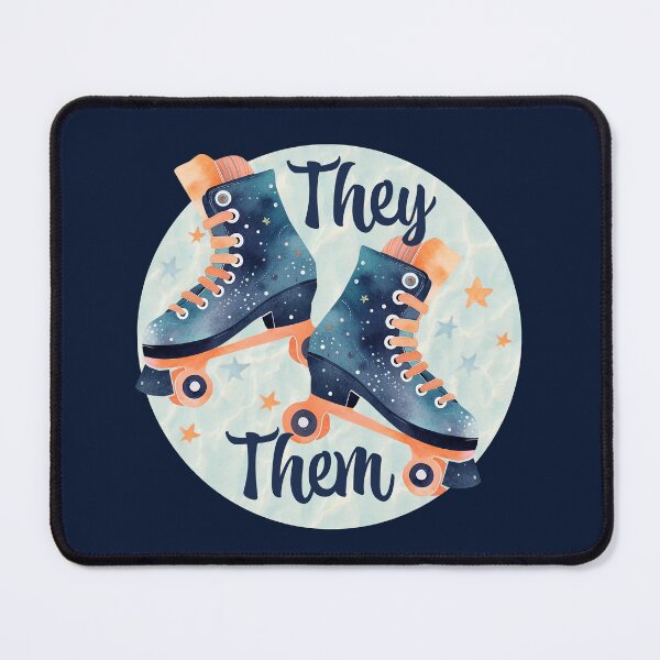 Item preview, Magical Roller Skate Pronoun - They/Them designed and sold by Rachel Foster.