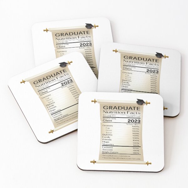 Item preview, Graduation nutrition facts 2023 designed and sold by CustomHive.