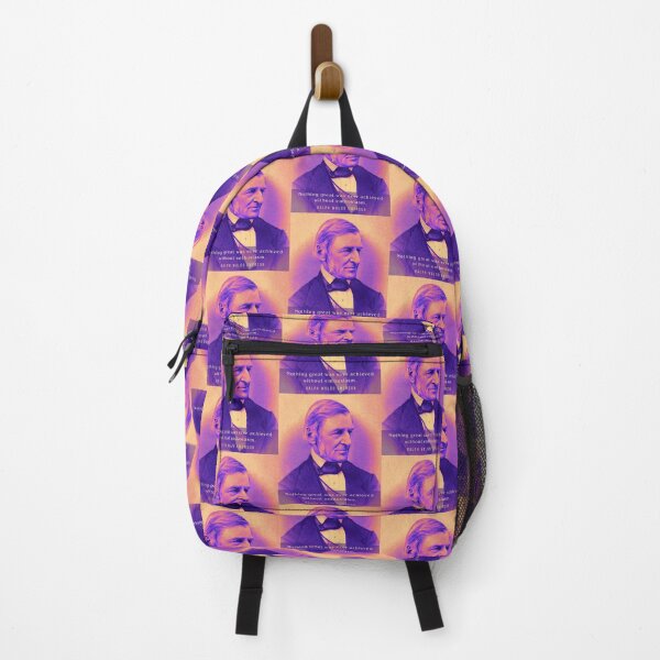 Item preview, Ralph Waldo Emerson portrait and quote: Nothing Great Was Ever Achieved Without Enthusiasm designed and sold by artbleed.