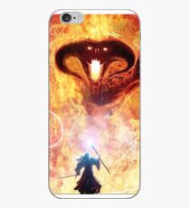 The fall into shadow and flame iPhone Case