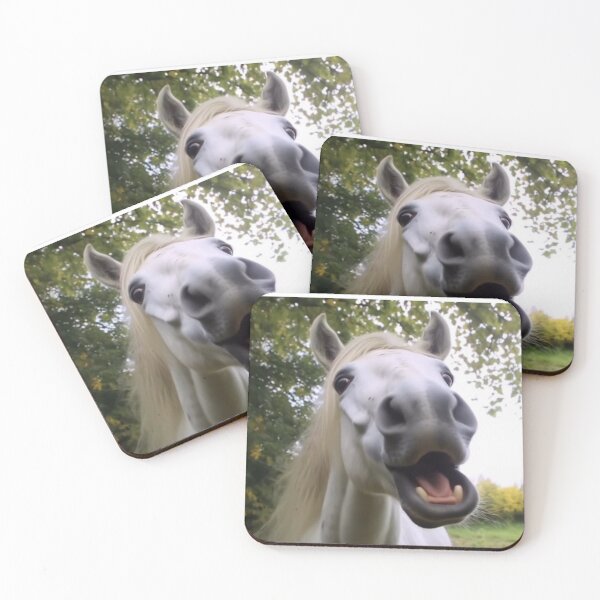 Item preview, Funny horse  smiling  for camera designed and sold by Wyokid.