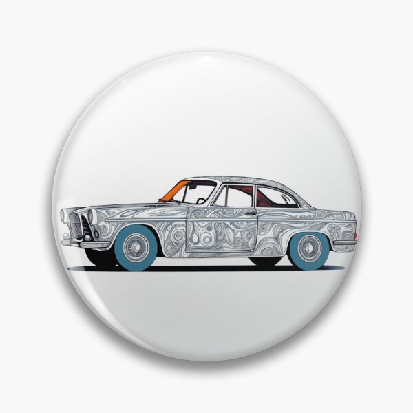 Artikelvorschau, colorful lineart classic car - Different logo size, position? Email me - entworfen und verkauft von Picture-Art.