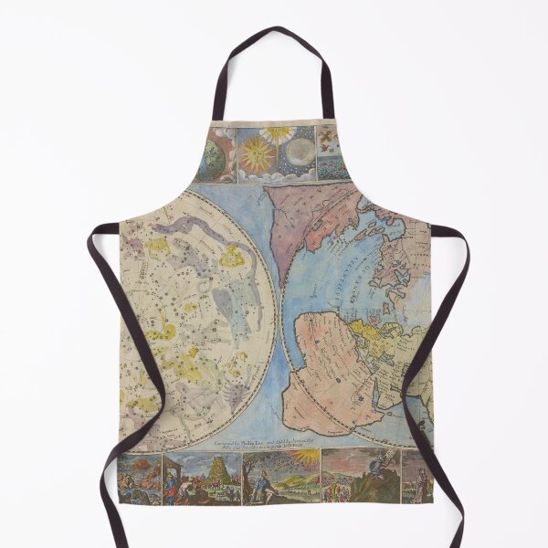 Item preview, Vintage Celestial Star Constellation Chart & World Map (1699) designed and sold by BravuraMedia.