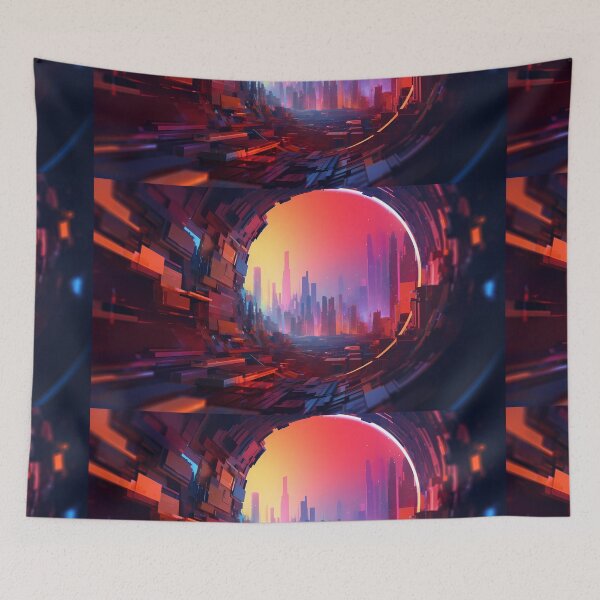 Item preview, Abstract Urban Overlap I designed and sold by StudioOfAiArts.