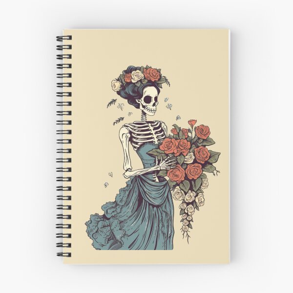 Item preview, Floral Skeleton Girl designed and sold by BeeJoyDesign.
