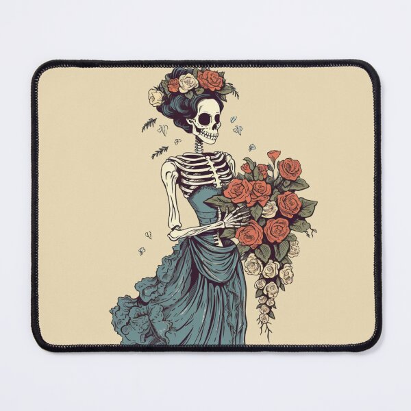 Item preview, Floral Skeleton Girl designed and sold by BeeJoyDesign.