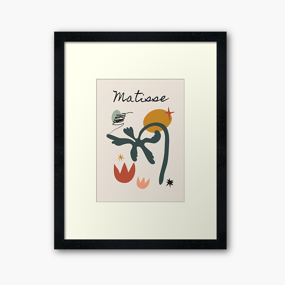 Henri Matisse Abstract Flower Fauvism Print